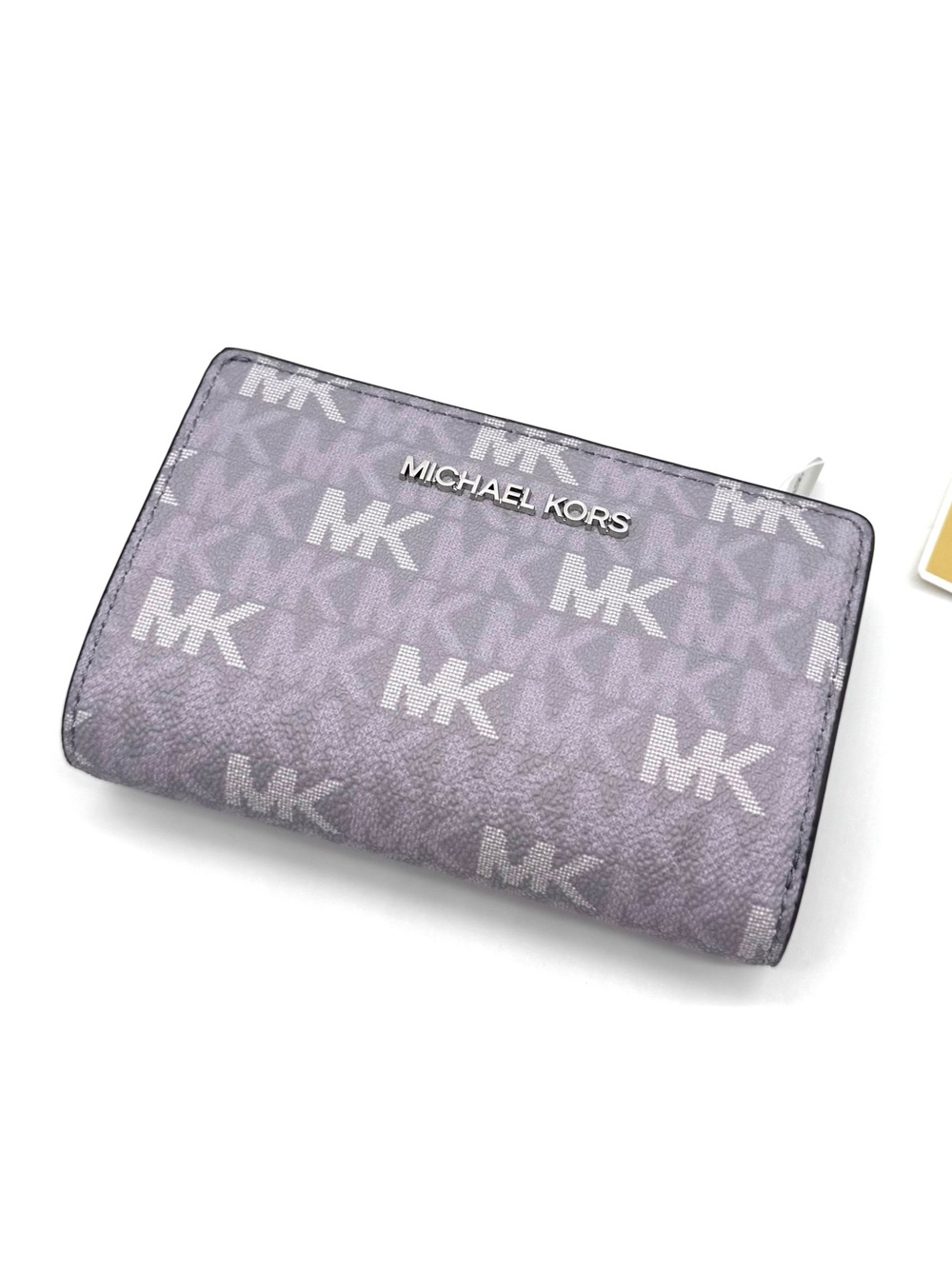 Michael Kors Medium Jet Set Travel Zip Chain Bifold Wallet - Lilac